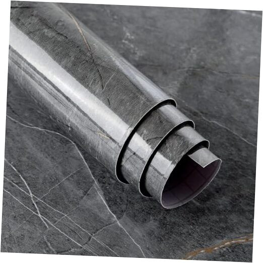 Extra Wide 48x118 Gray Marble Peel and Stick Countertop Contact Paper