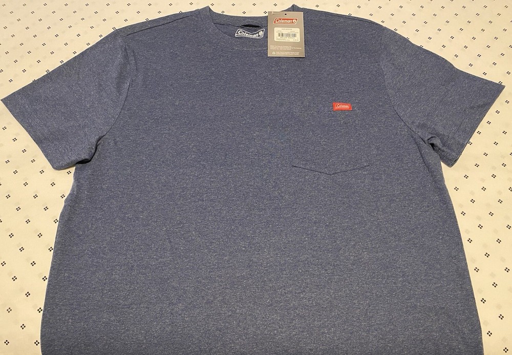 Coleman Short Sleeve Pocket T-Shirt Blue Size Medium Men’s New With Tags
