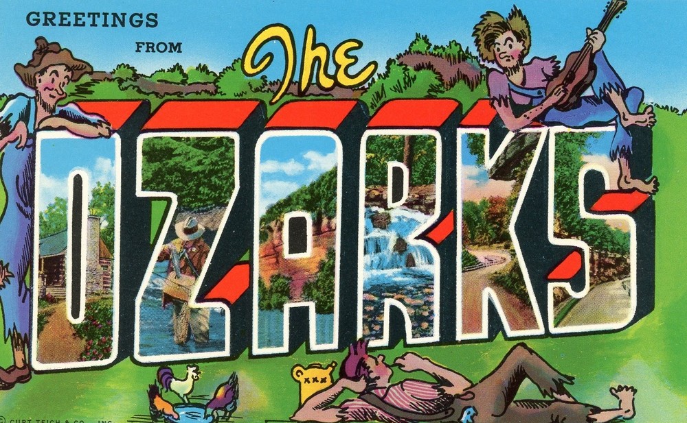 Greetings from the Ozarks, Arkansas & Missouri, UNP, VG --POSTCARD