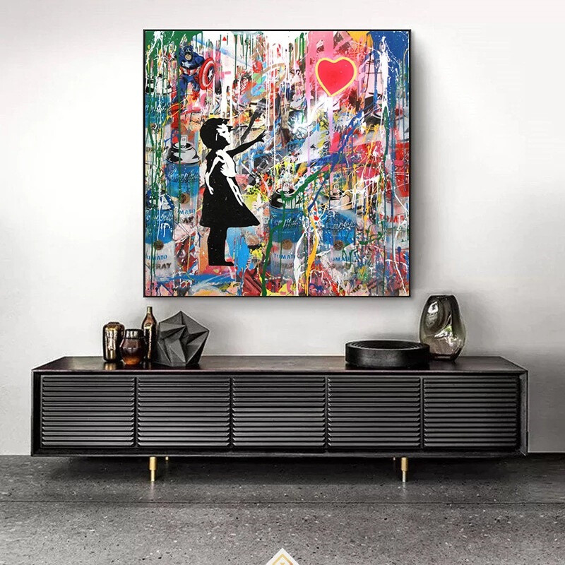Street Graffiti Art Pop Art Canvas Painting Cuadros Poster Print Wall Art
