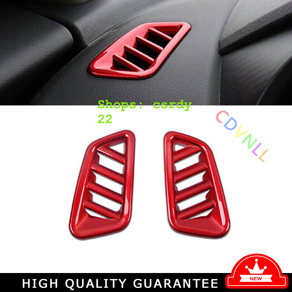 Dashboard L&R Air Outlet Vent Trim For Nissan Sentra Sylphy 2020-2022 Bright Red