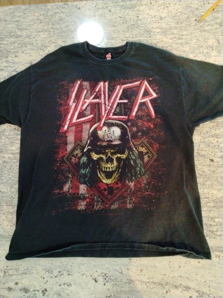 2018 Slayer North America Farewell Metal Rock Band Tour Shirt Hanes Size XL