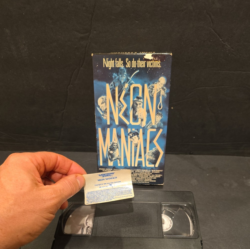 NEON Maniacs VHS (1985) Lightning Video #29