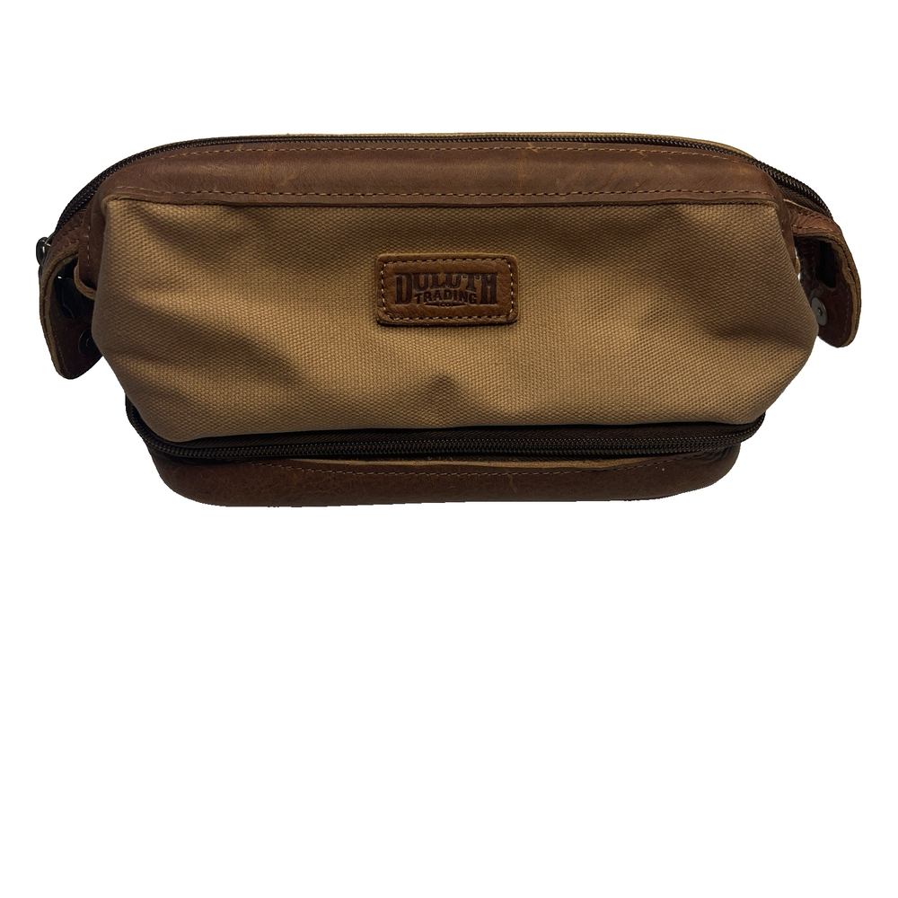 Duluth Fire Hose Travel Toiletry Dopp Kit in Utility Brown