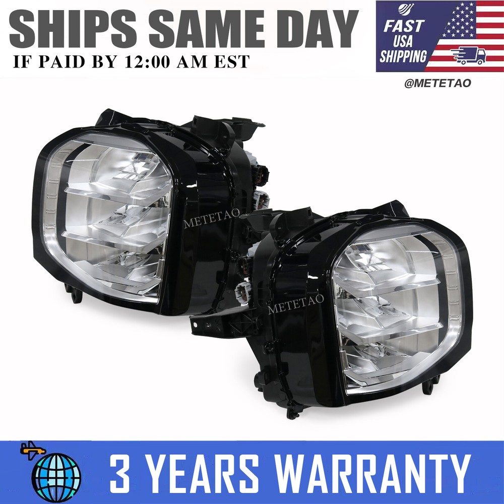 Left+Right LED Headlight Headlamp Assembly For 2022-2024 Mitsubishi Outlander