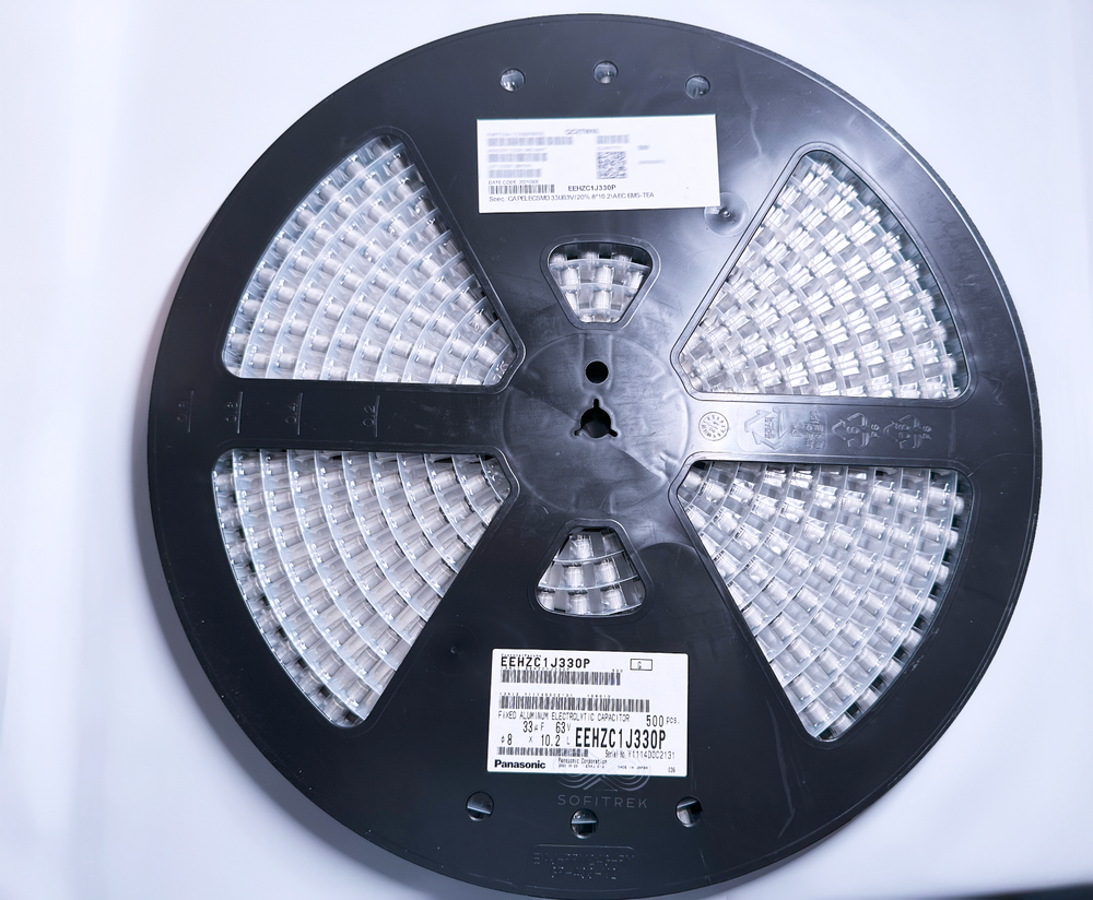 Panasonic 33uF 63V 500Pcs SMD Polymer Capacitor EEH-ZC1J330P