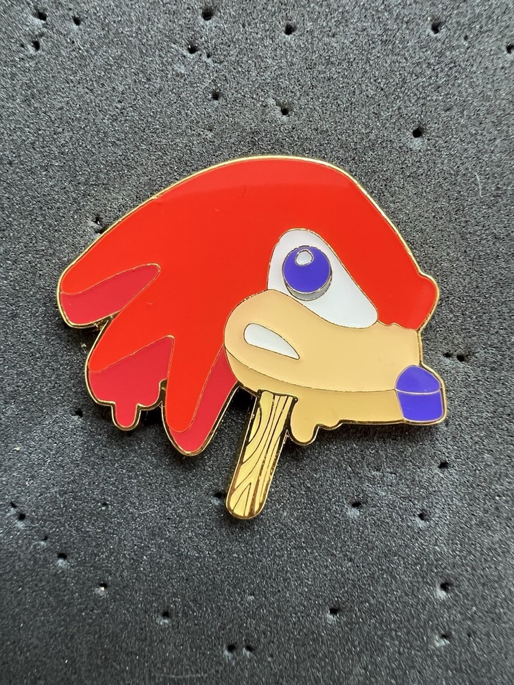 Sonic the Hedgehog Knuckles Popsicle Head Enamel Pin Sega Loungefly