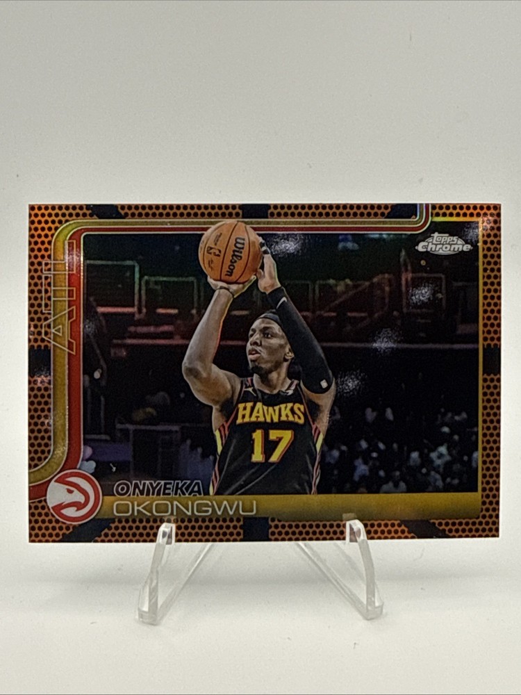 2025-26 Topps Chrome Onyeka Okongwu Basketball Refractor #21 Hawks