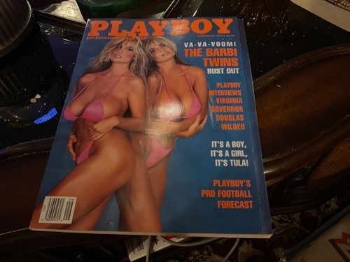 Playboy Magazine September 1991, The Barbi Twins, Super Hot, Excellent