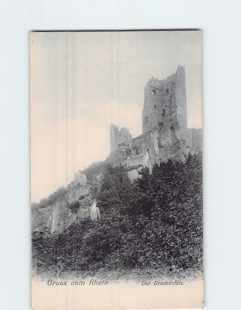 Postcard Burg Drachenfels Königswinter Germany