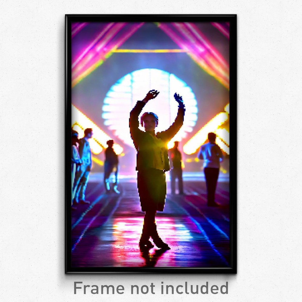 Pixel Art Poster - Harmonious Commune (8 Bit Psychedelic Video Game Print)