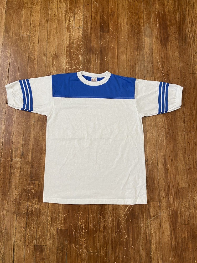 Deadstock Vintage 80s Single Stitch Classic Retro Ringer T-Shirt Adult Large USA