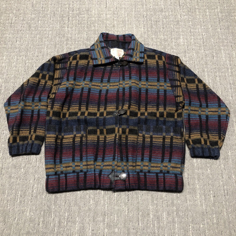 Vintage PL Greene Wool Aztec Ranch Jacket Women’s Size S Multicolor Southwestern