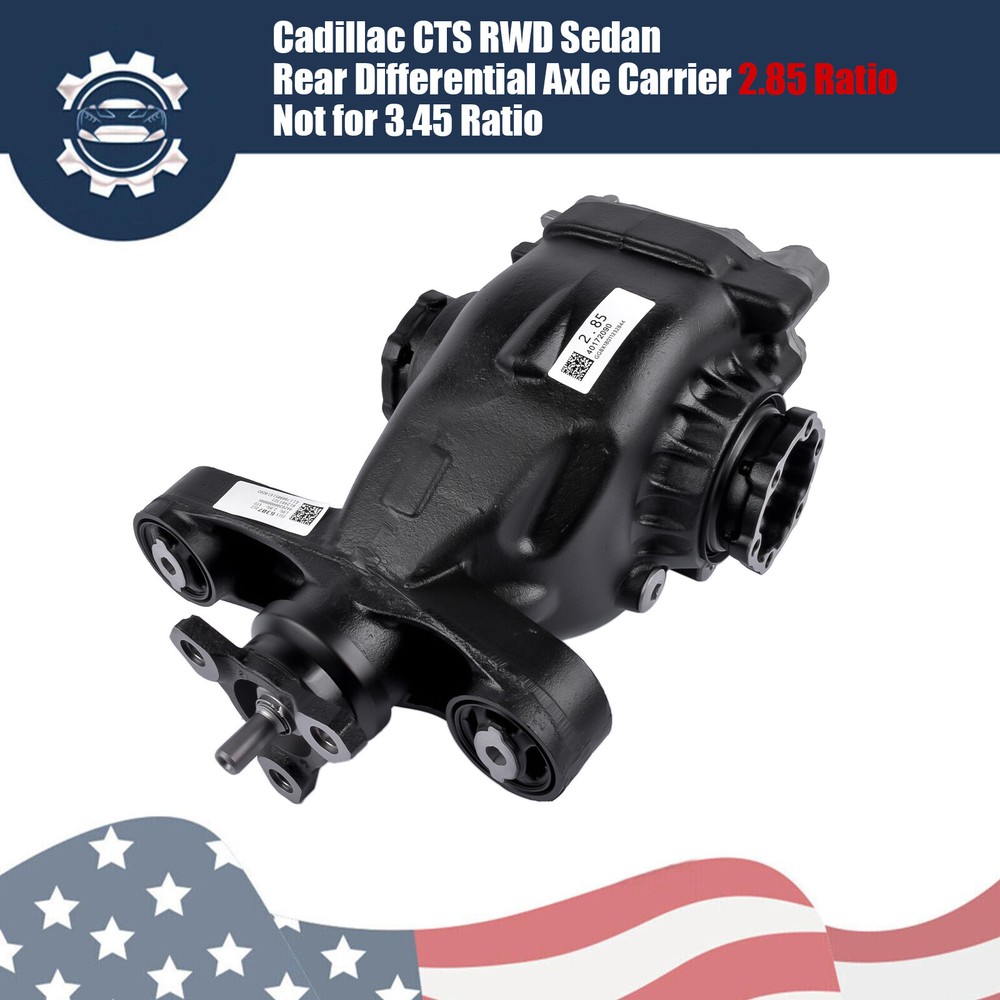 Cadillac CTS Rear Carrier Differential 3.6L 2.0L 2015-19 2.85 Ratio 8-Speed Auto