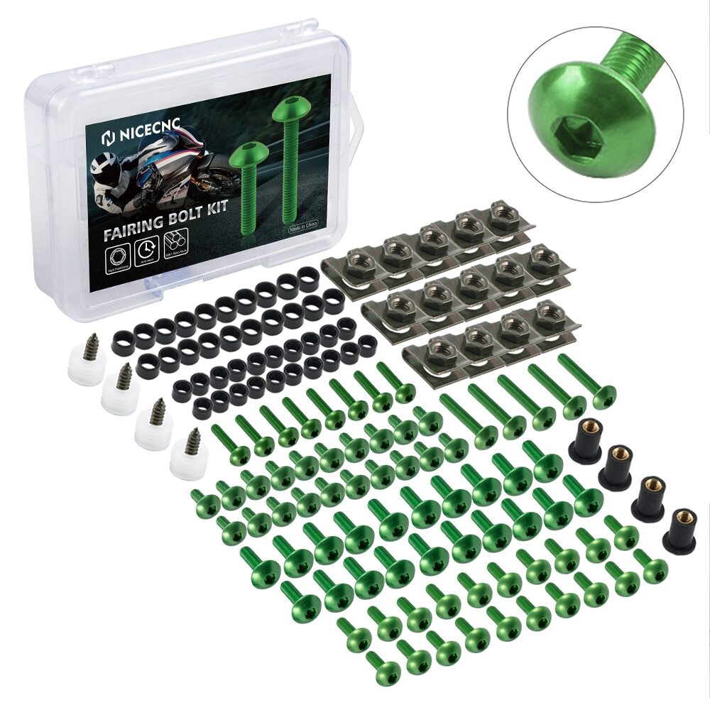 177pcs Fairing Bolts Motorcycle Screws Body Screws Nuts