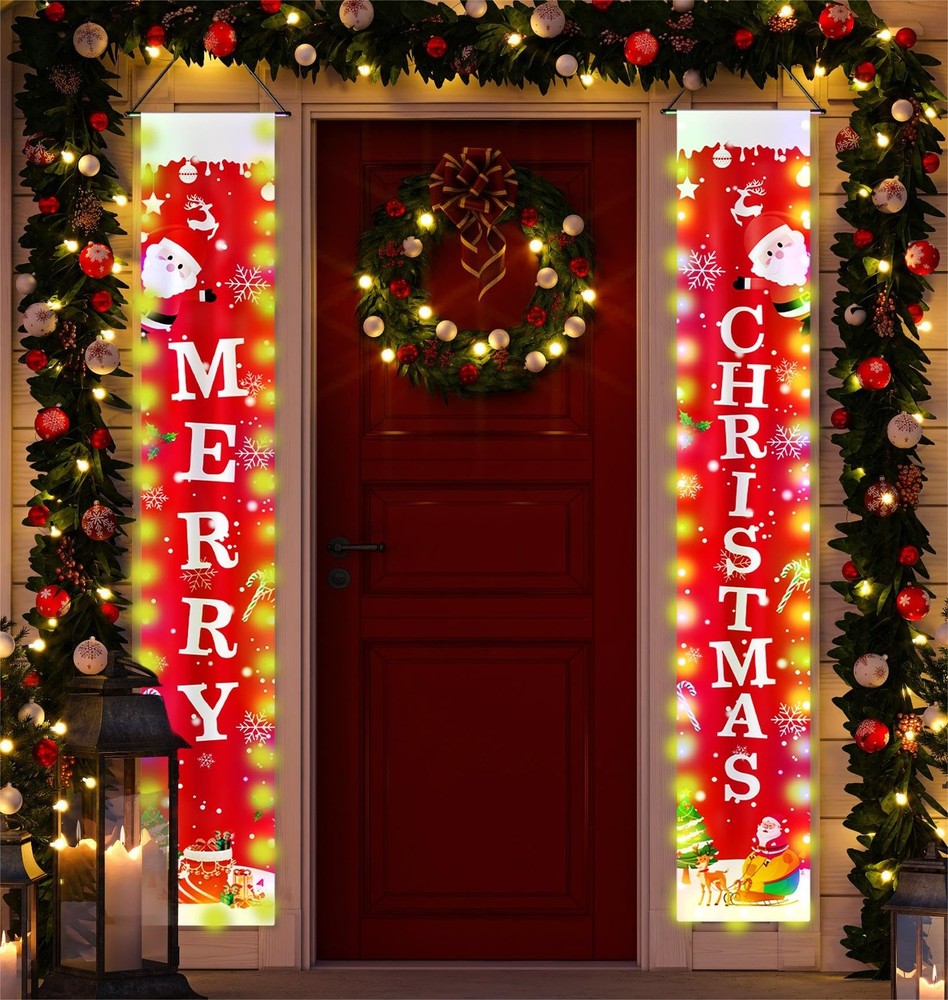 Christmas Decorations,-Sided Design Merry Christmas/Trick or Treat,Outdoor Ch...