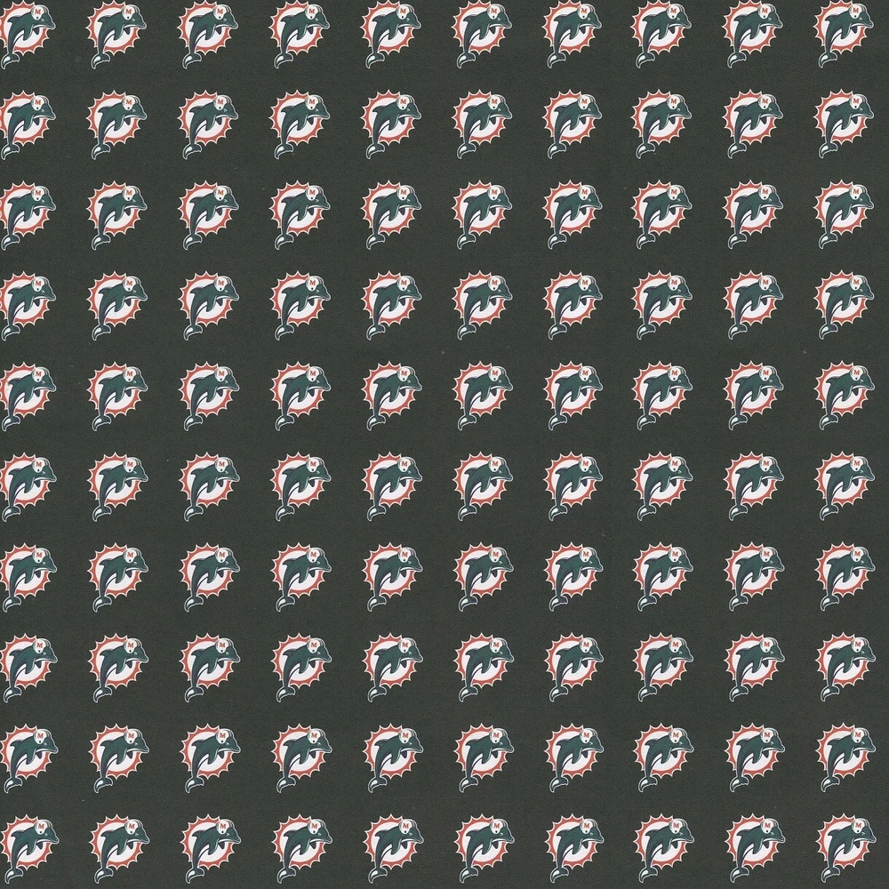 2 NRFB sets NFL Scrapbook Kit Paper Stickers MIAMI DOLPHINS throwback LOGO