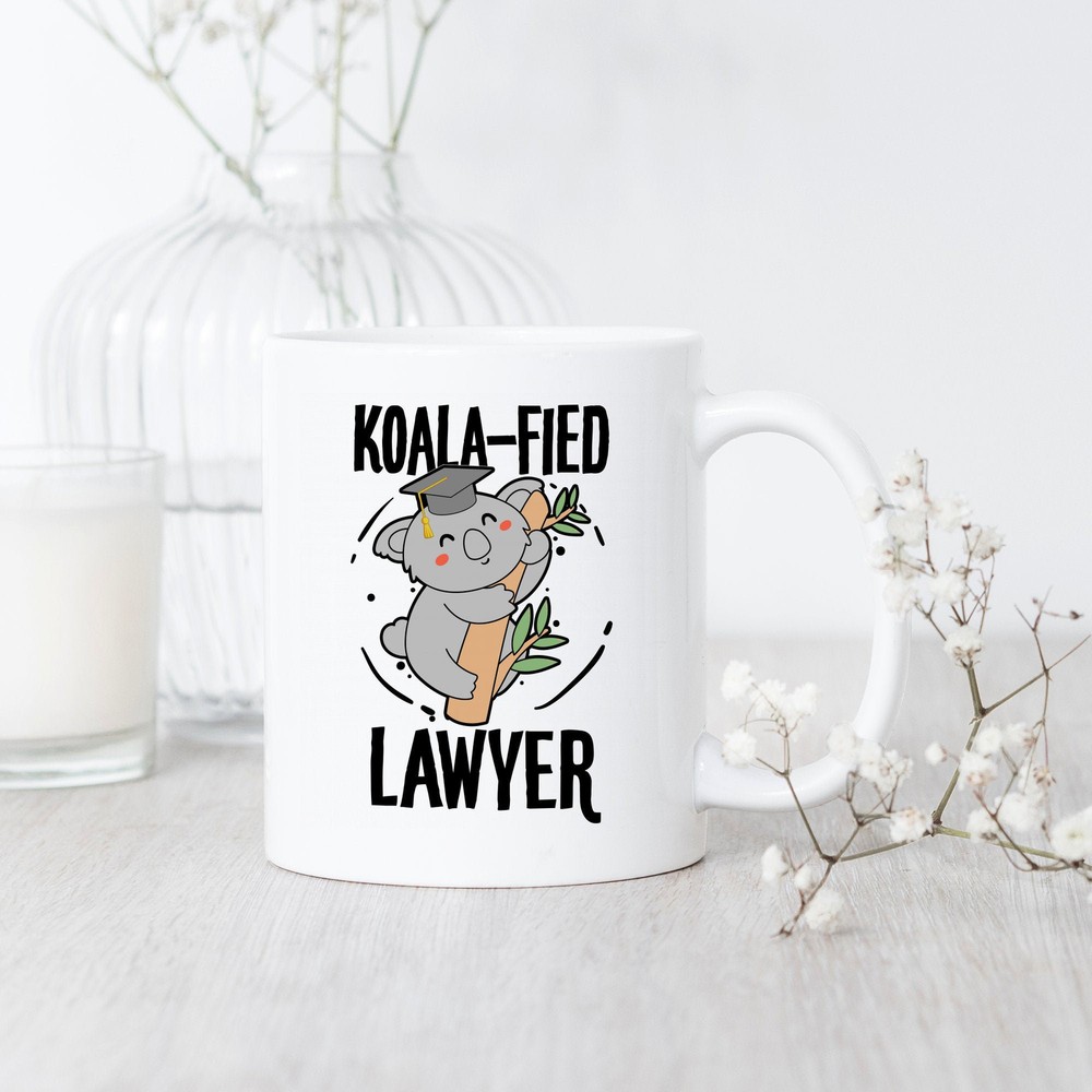 Funny Koala Lawyer Gift Mug for Attorneys