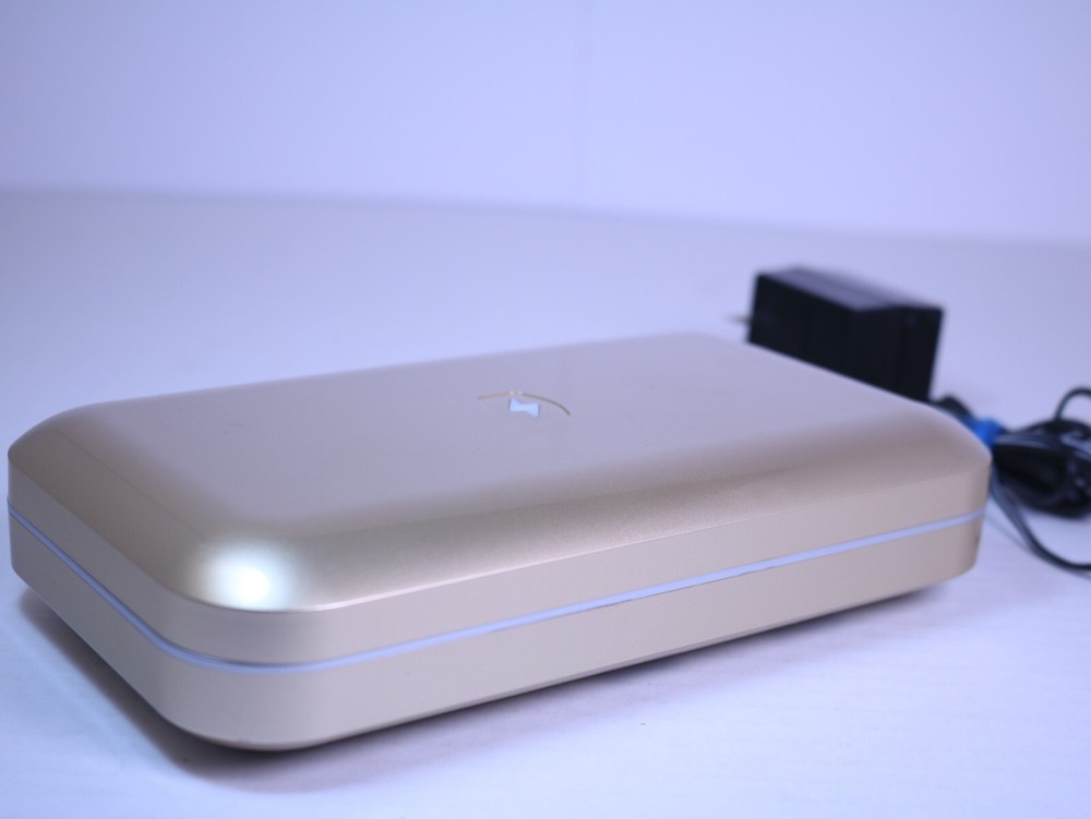 PhoneSoap 500-8 2.0 UV Sanitizer and Charger Tested, With AC Charger, Gold Color-image