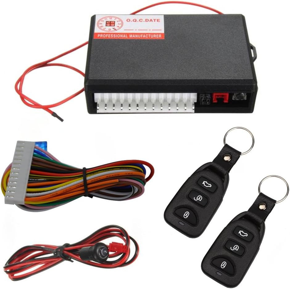 Car Keyless Entry Alarm System with Remote Central Lock Kit