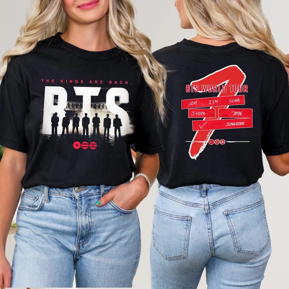 BTS World Tour Bangtan Boys Comeback 2026 Kpop Concert T-Shirt