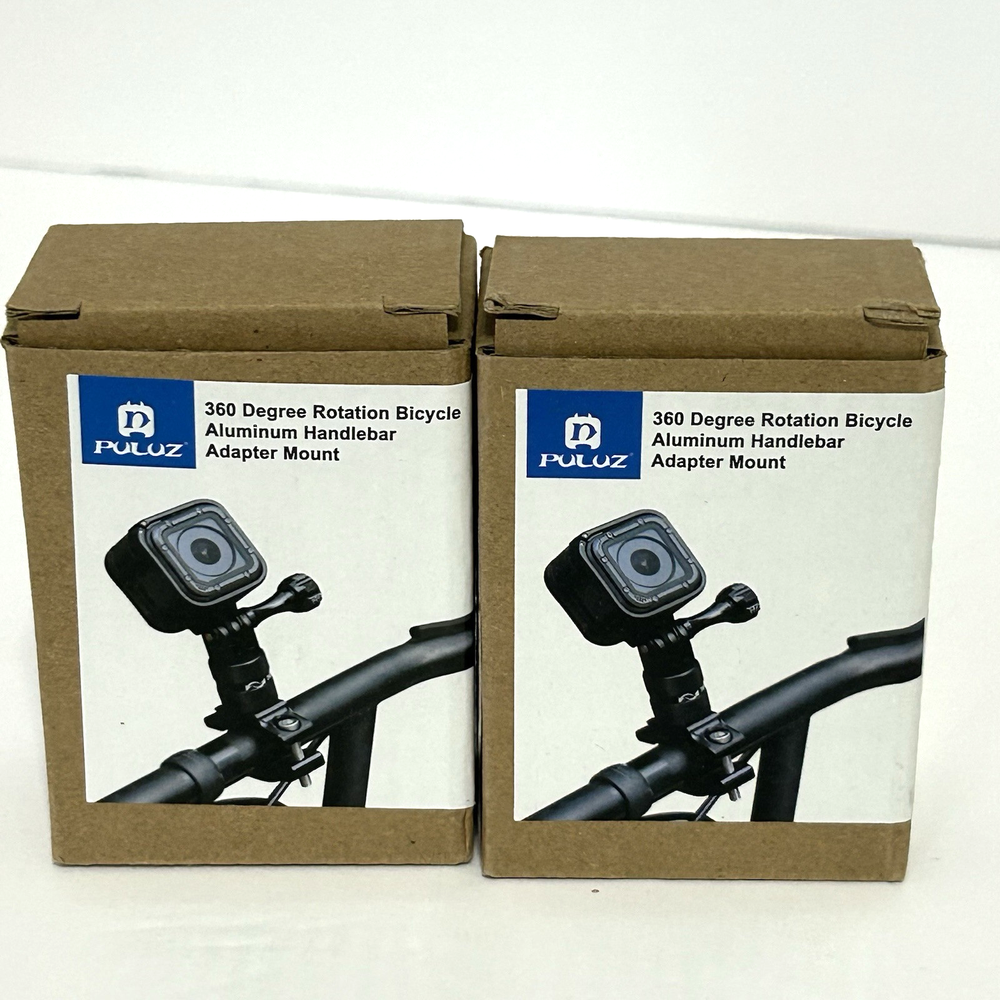 360 Degree Rotation Bike Aluminum Handlebar Adapter Mount Lot Of 2