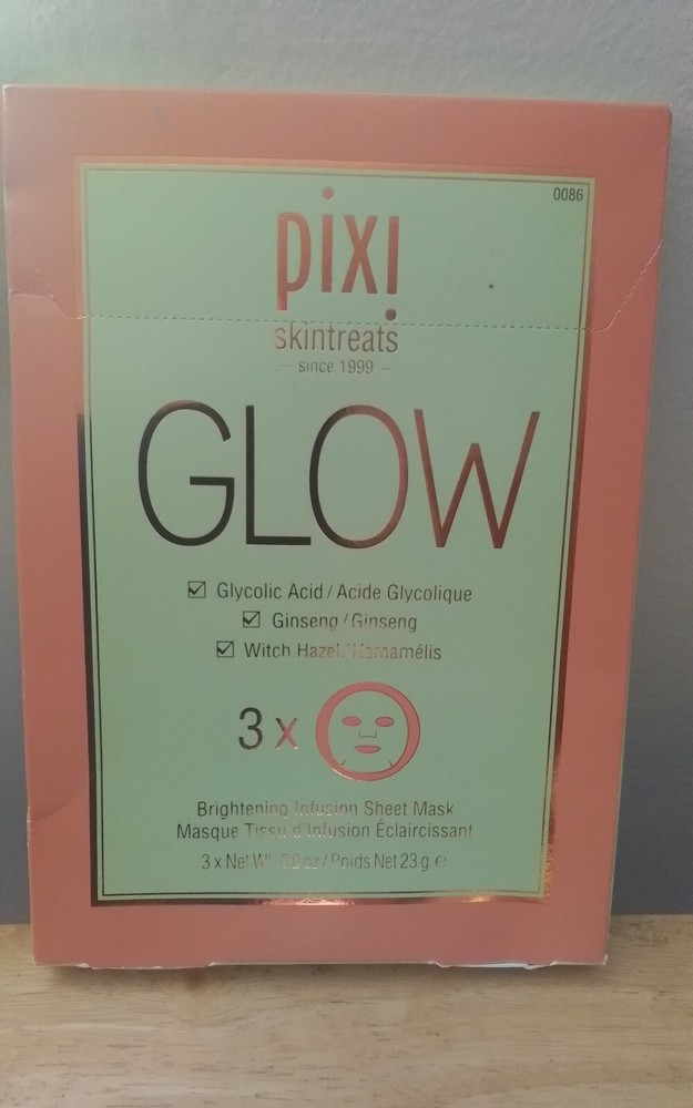 Pixi GLOW Glycolic Brightening Infusion Sheet Mask 3 Pack