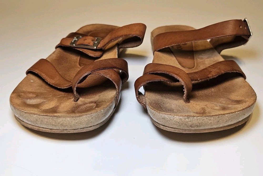 Yokono Women’s Brown Slip On Sandals Made In Spain Size 6.5