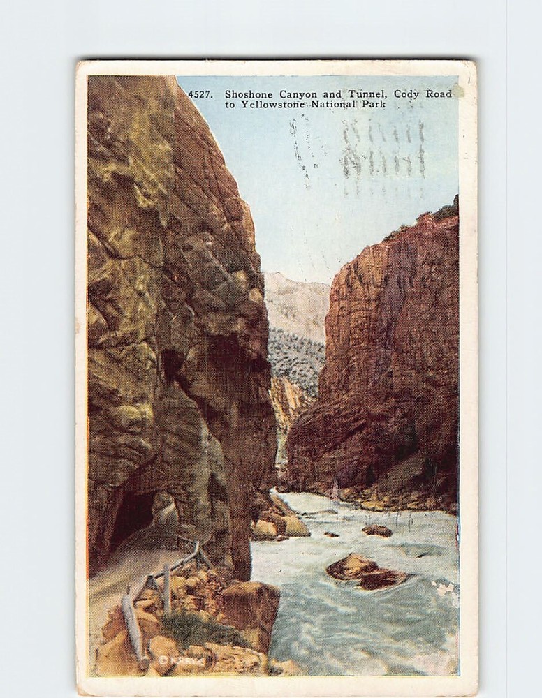 Postcard Shoshone Canyon & Tunnel Wyoming USA
