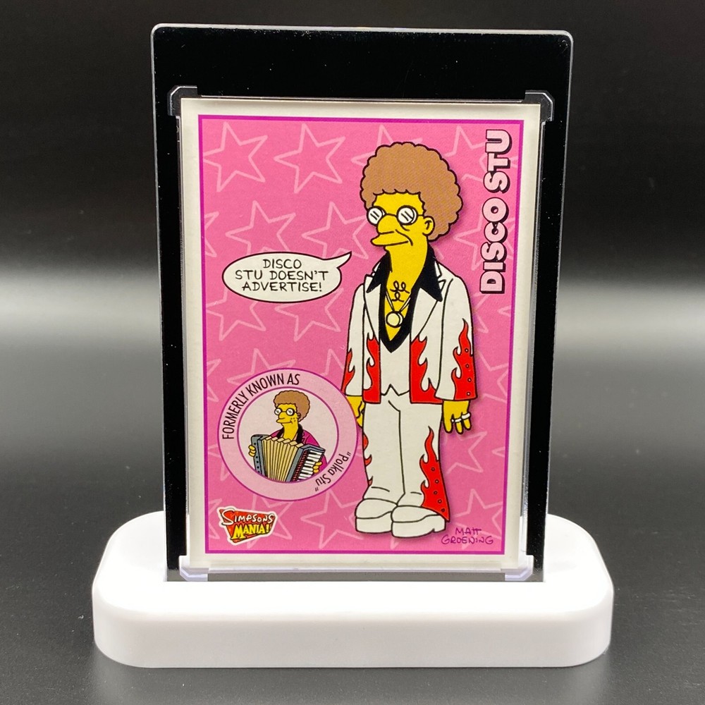 Disco Stu The Simpsons Display Collectible Gift Trading Card Mania