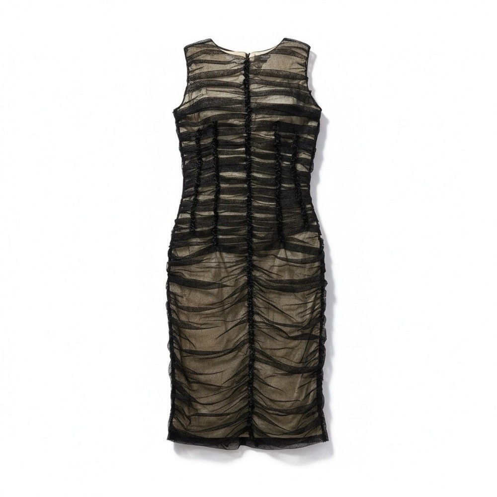 Dolce & Gabbana Cocktail Dress Women's 44 Black Silk Designer Cocktail