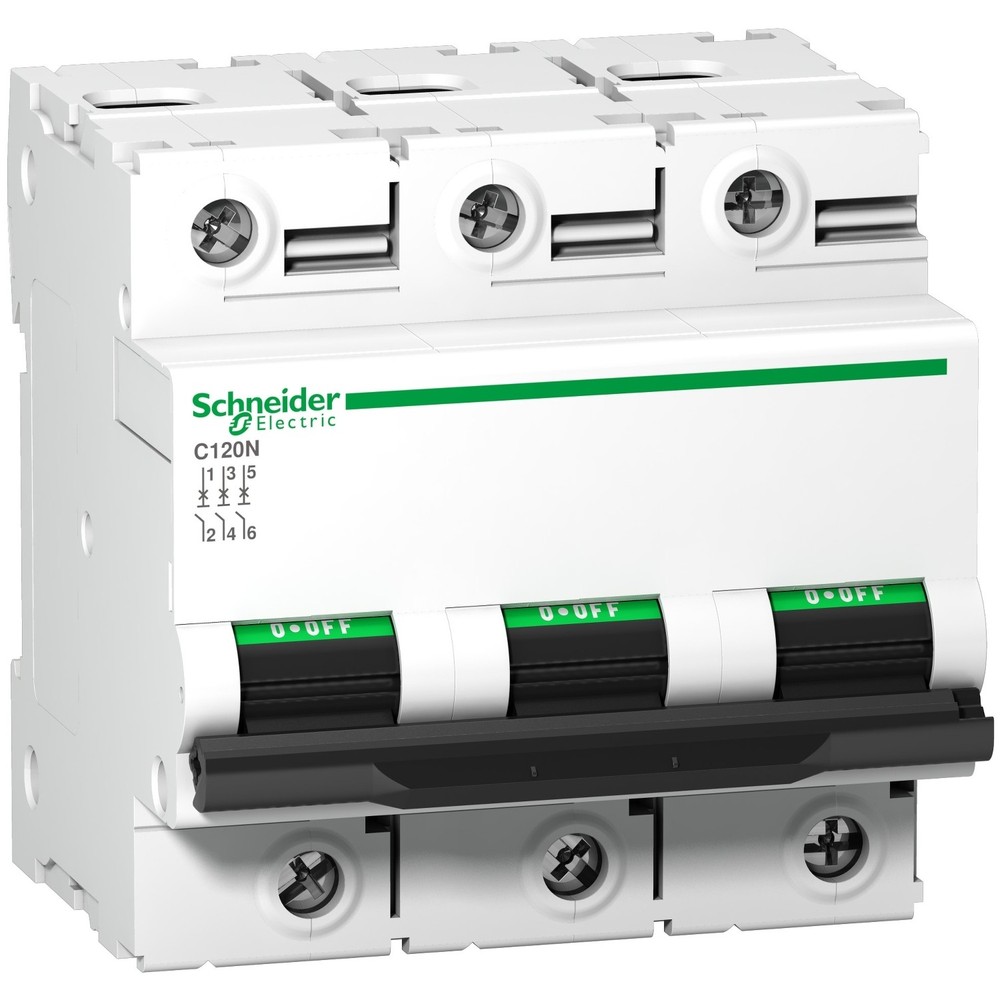 Schneider A9N18365 - Acti9 C120N MCB 3P C 80A 10000A 415V - Made in France