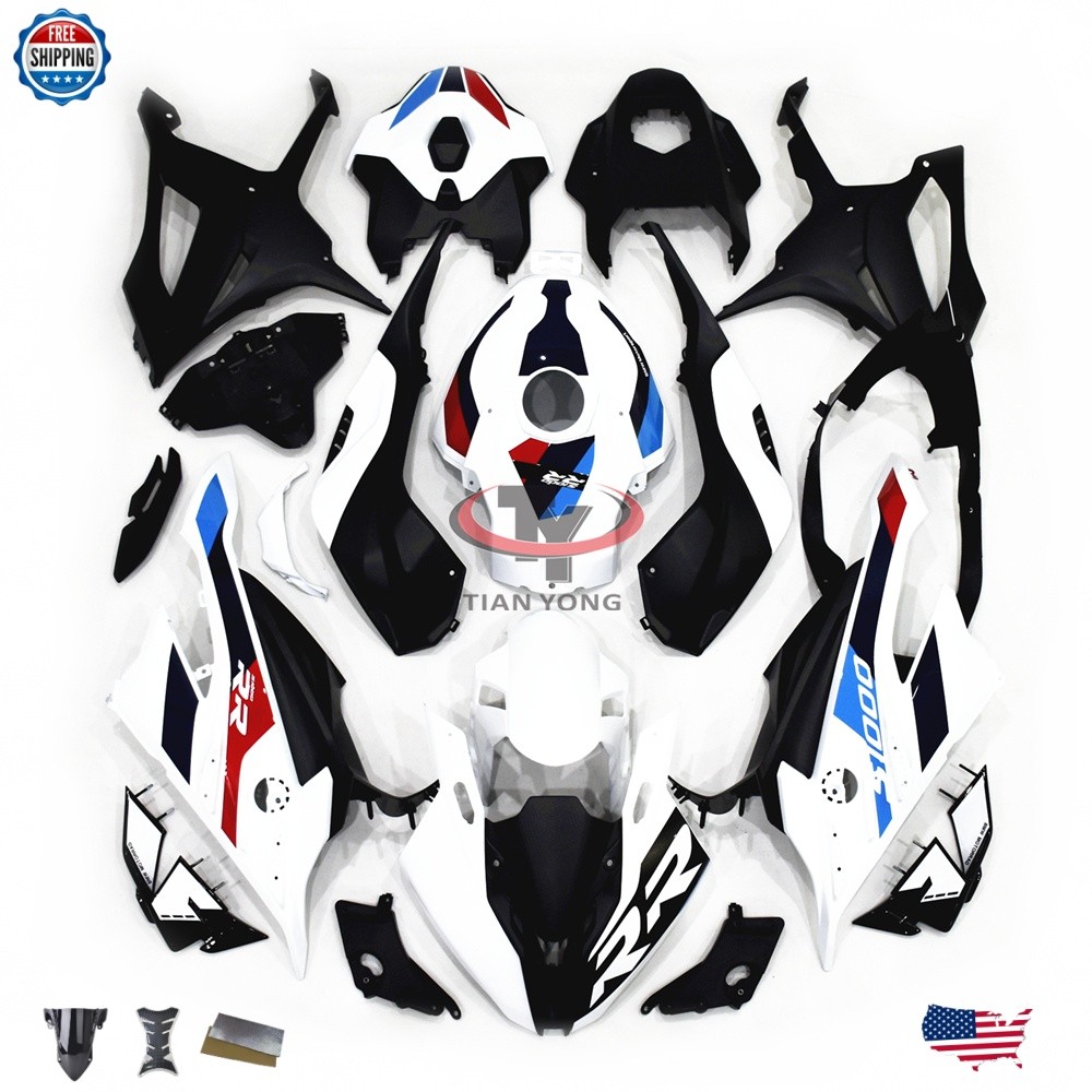 Fairing kit w/Tank For BMW S1000RR 2023-2024 White Blue Red Injection Bodywork