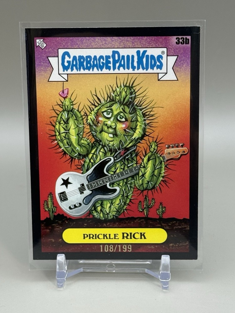 2024 Topps Garbage Pail Kids Green Day 33b Prickle Rick /199 Black Card
