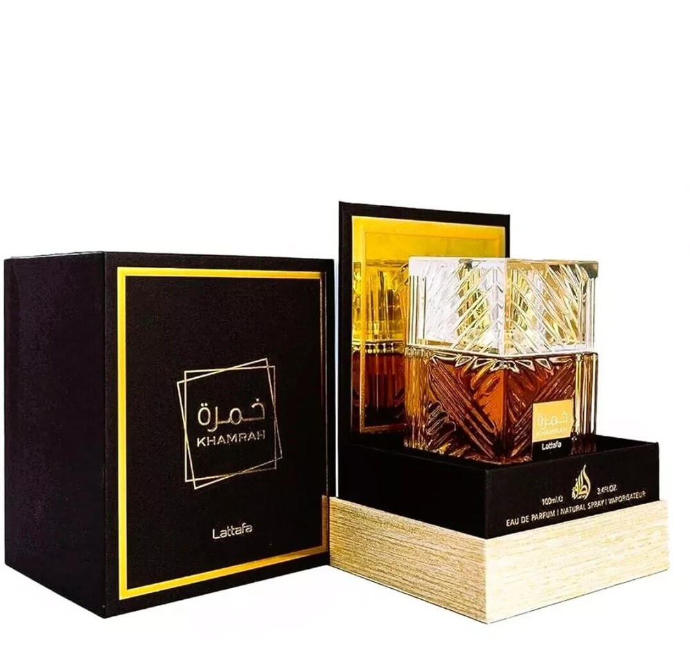 Lattafa Khamrah Qahwa Eau De Perfume for Unisex 100ml- FREE  عطر خمرة(Original)