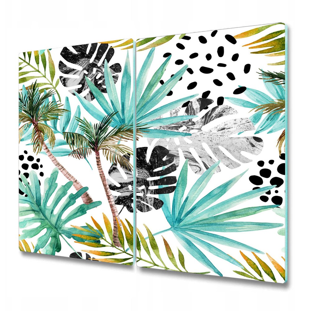 Glass Chopping Cutting Board Worktop Saver Exotic variation blue 2x30x52