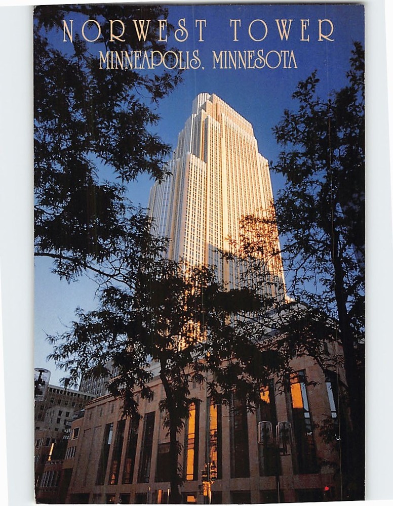 Postcard Norwest Tower Minneapolis Minnesota USA