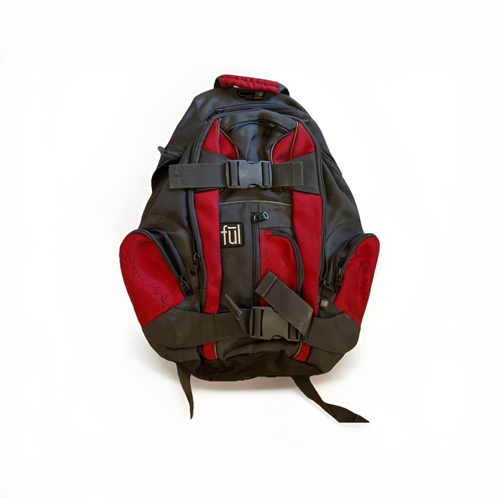 FUL Red and Gray Unixex Backpack