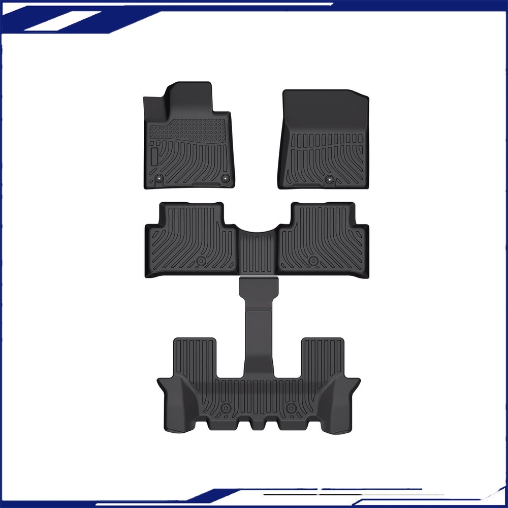 All-Weather Floor Mats for 2021-2024 Kia Sorento 7-Seater Non-Hybrid Models