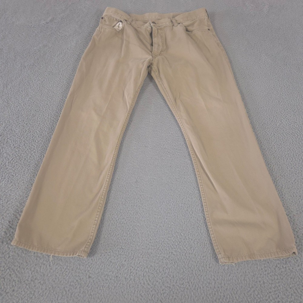 Ralph Lauren Pants Mens 38x30 Khaki 650 Straight Leg Cotton Twill Chino Trousers