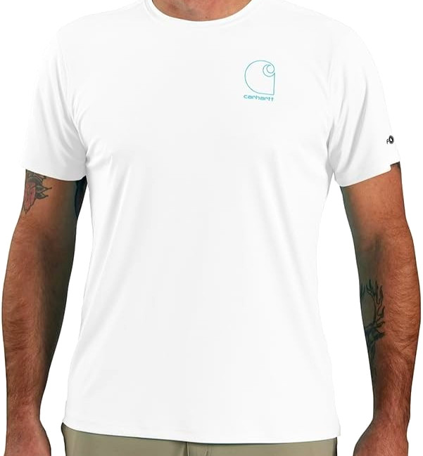 Carhartt Force Sun Defender Lightweight Short Sleeve Men's L White NWT