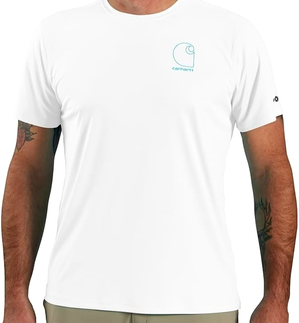 Carhartt Force Sun Defender Lightweight Short Sleeve Men's L White NWT