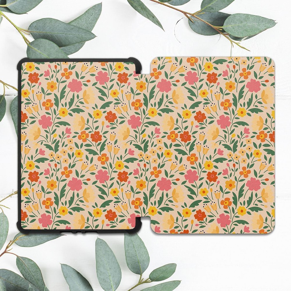Retro 70s Floral Vintage Case for Kindle 10th Gen & Paperwhite