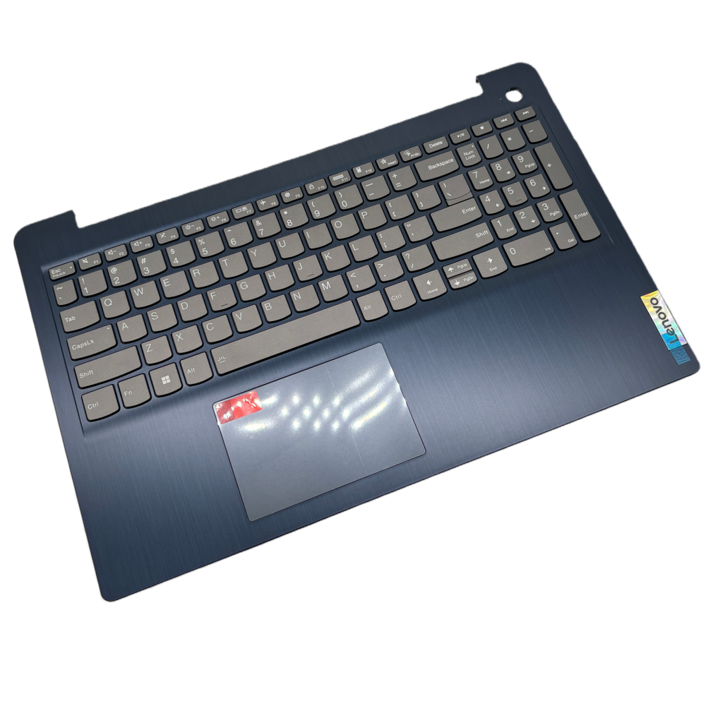 New 5CB1B60432 Palmrest Keyboard W/FPR For Lenovo IdeaPad 3-15ALC6 82KU BLUE