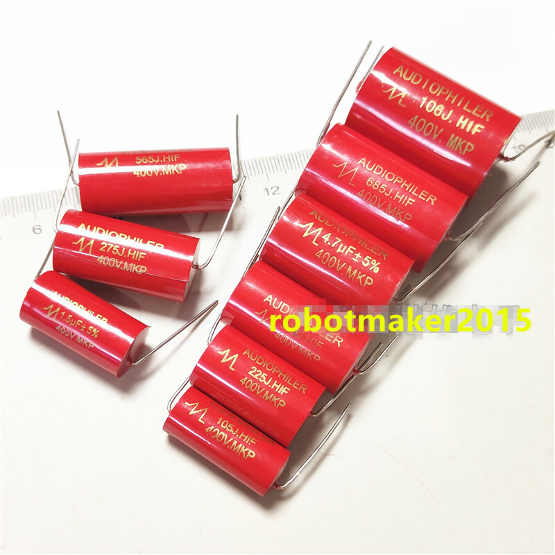 Audiophiler Axial MKP DC HIFI NP Crossover Audio Capacitor 400V 0.47uF-10uF