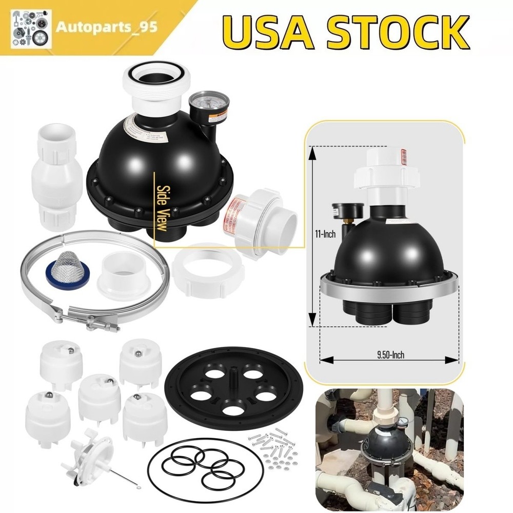 for Zodiac Caretaker 5-9-2000 Complete 5-Port Water Valve Assembly