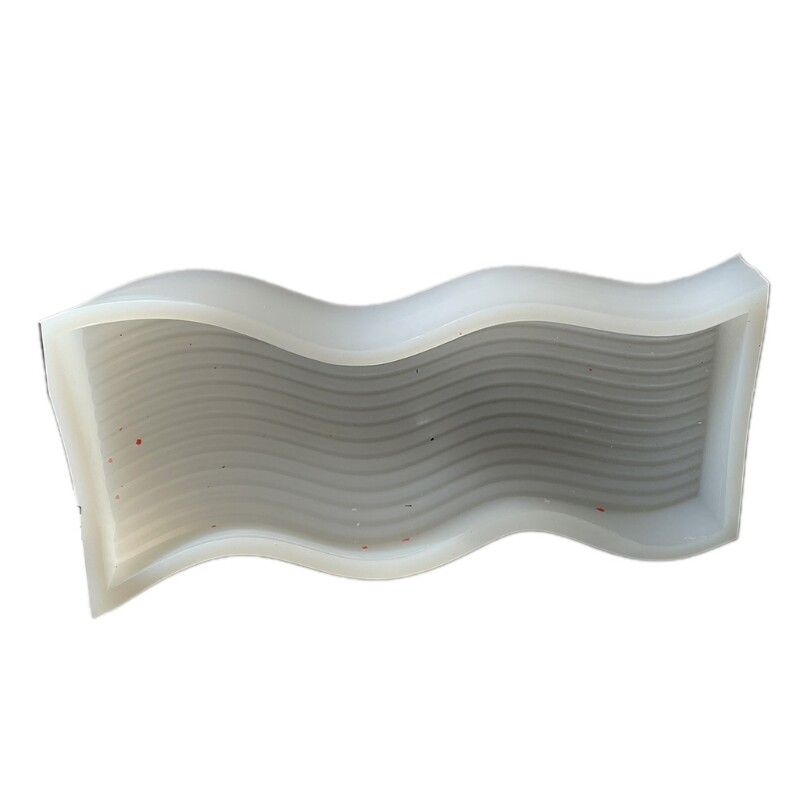 DIY Crystal Wave Coaster Epoxy Resin Mold for Crafting and Casting