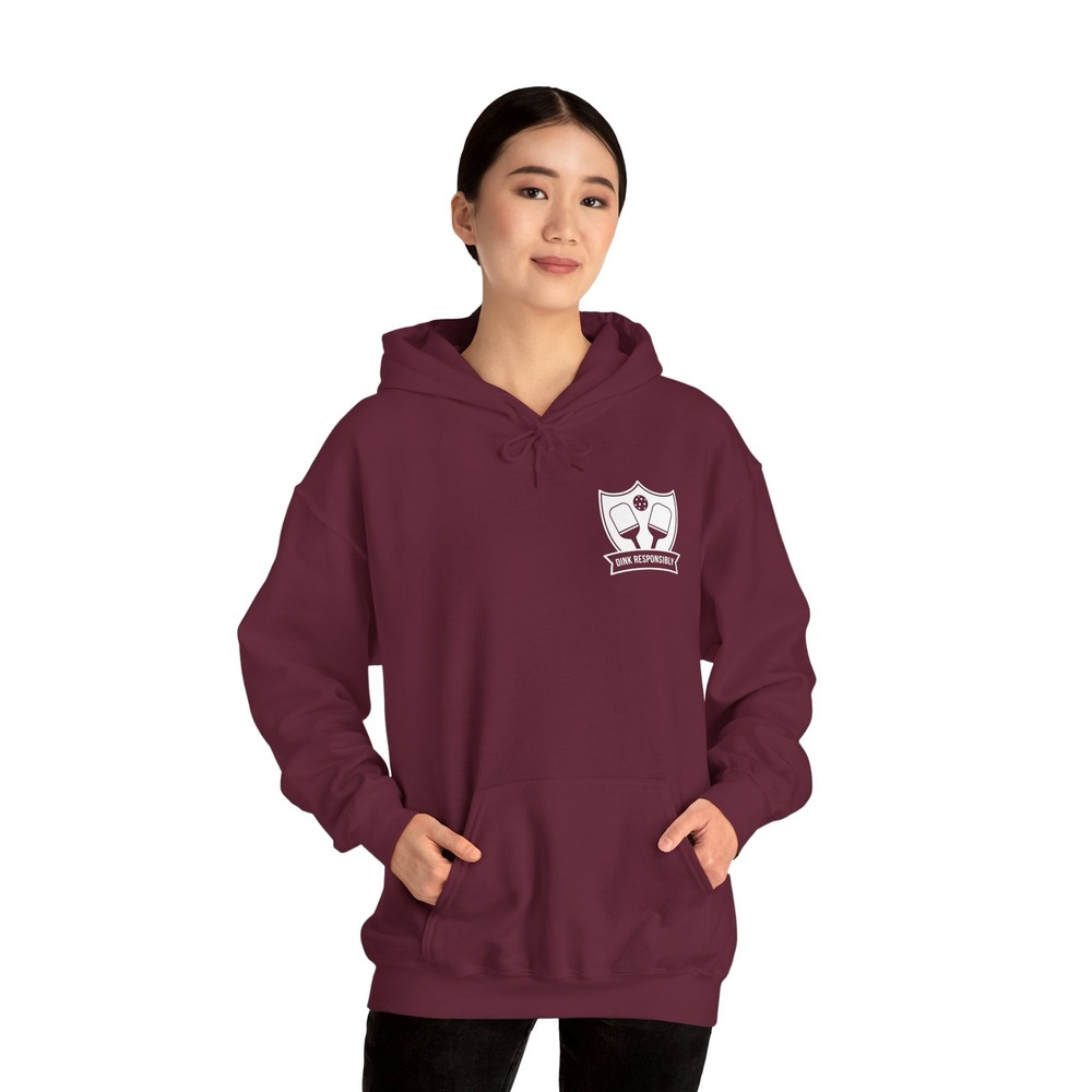 Dink Responsibly Hoodie with Front and Back Design Perfect Christmas Gift for Pickleball Lovers