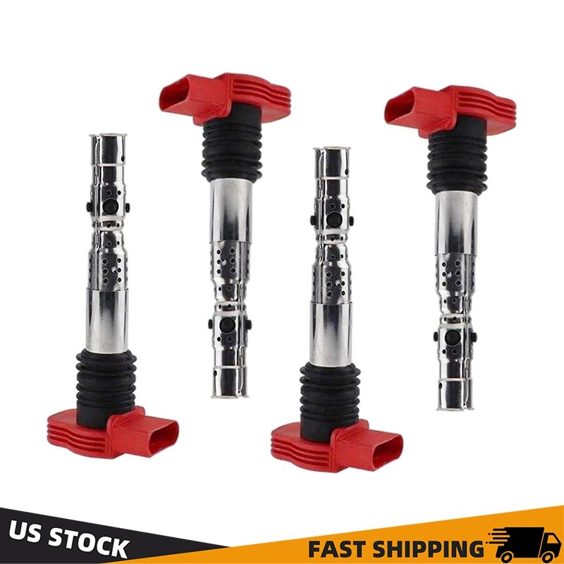 New Fit Audi A4 A6 TT VW Beetle Golf Jetta Passat 1.8T 4x Ignition Coils