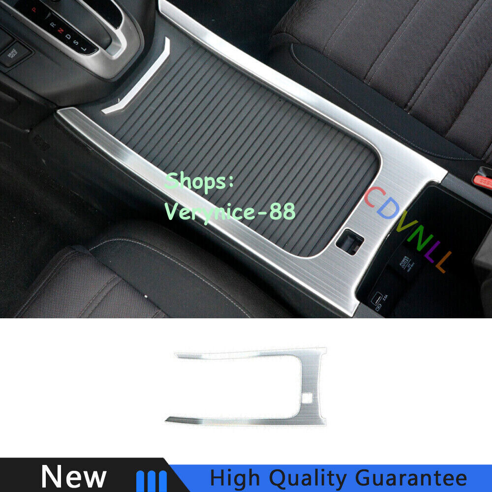 For Honda CRV CR-V 17-2022 Silver Titanium Middle Console Storage Box Cover Trim